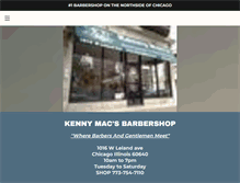 Tablet Screenshot of kennymacsbarbershop.com